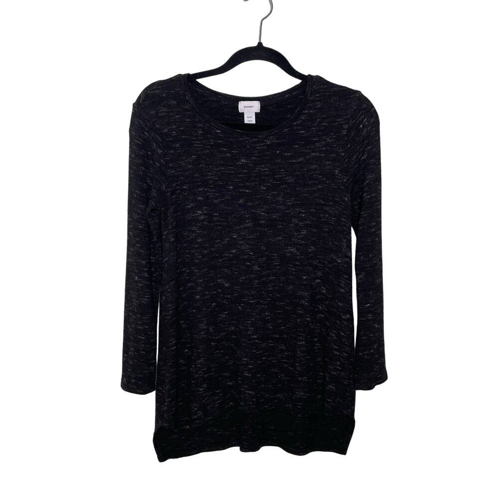 Old Navy Girls Sweater Long Tunic Top Sleeve Round Neck Pullover Heather Gray XL